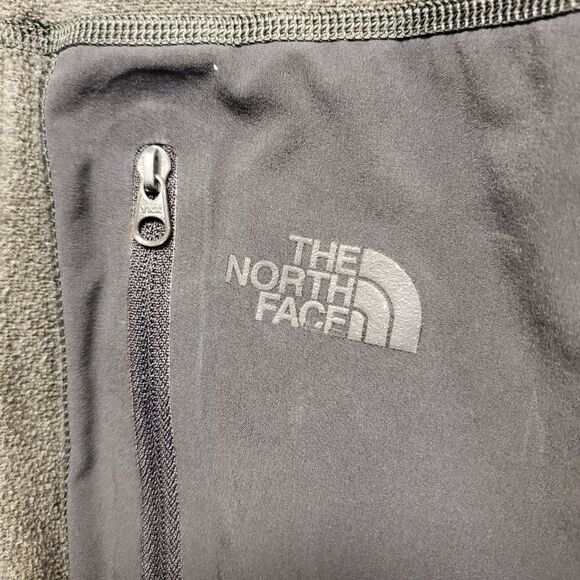 THE NORTH FACE Jacket Mens Medium Gray Fleece 1/4 Zip Pullover Outdoor Hiking - Picture 3 of 9